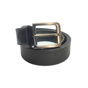 Orbit - Textured Elegance Black Leather Belt