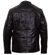 Bad boy - Slim Fit Multi-Zipper Leather Jacket