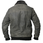 Vanguard - Antique Grey Buffalo Leather Jacket