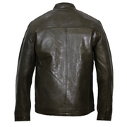 Carrera - Shoulder Stripe Regular Fit Leather Jacket