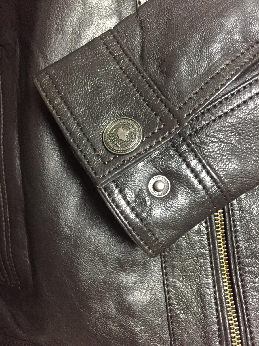 Trudeau - Super Short Body Fitted Leather Jacket