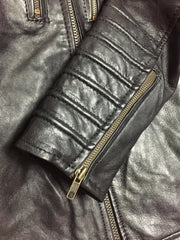 Mashall - Slim Fit Adjustable Leather Jacket