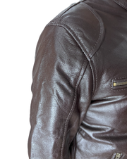 Bad boy - Slim Fit Multi-Zipper Leather Jacket