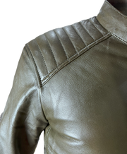 Carrera - Shoulder Stripe Regular Fit Leather Jacket