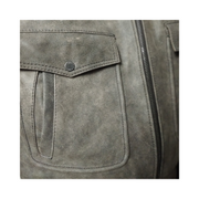 Vanguard - Antique Grey Buffalo Leather Jacket