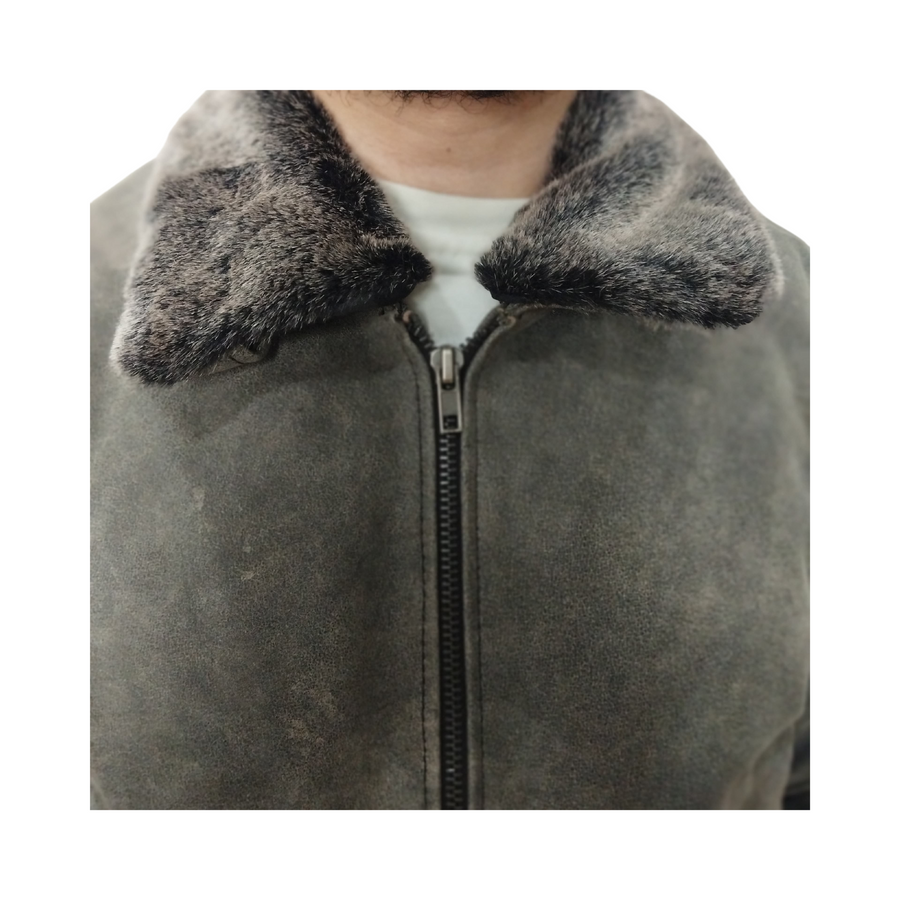 Vanguard - Antique Grey Buffalo Leather Jacket